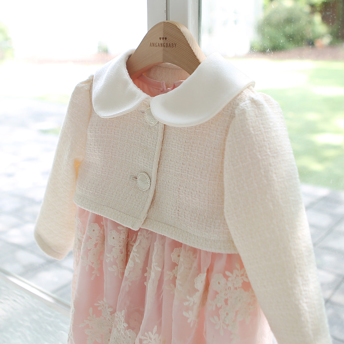 핑크쿠튀르 세트 (트위드자켓+드레스)